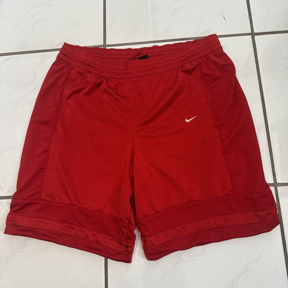 Nike Men's Basketball Shimmer Shiny Dazzle Hip Hop Y2K Silver Shorts Durasheen M